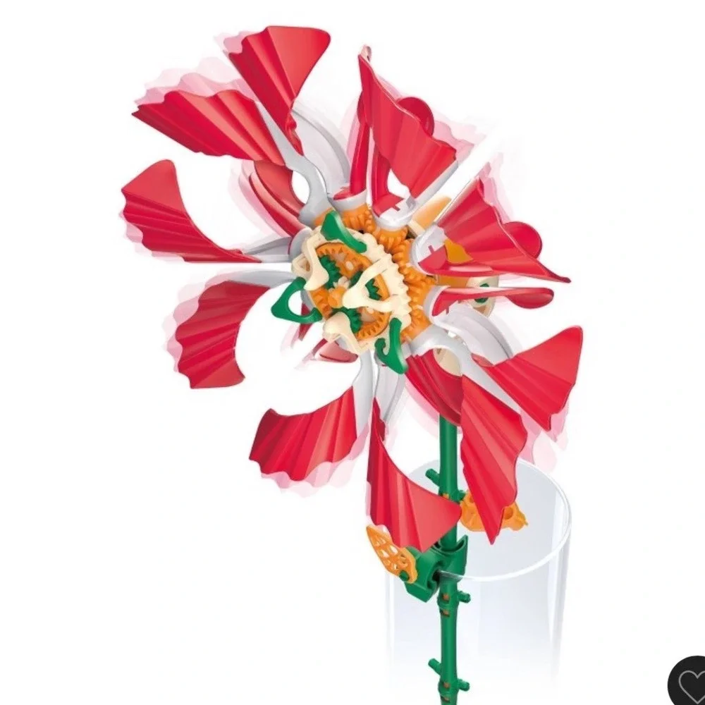 Thames & Kosmos SolarFlower Ruby Ripple STEM Robotic Solar Powered Flower Kit